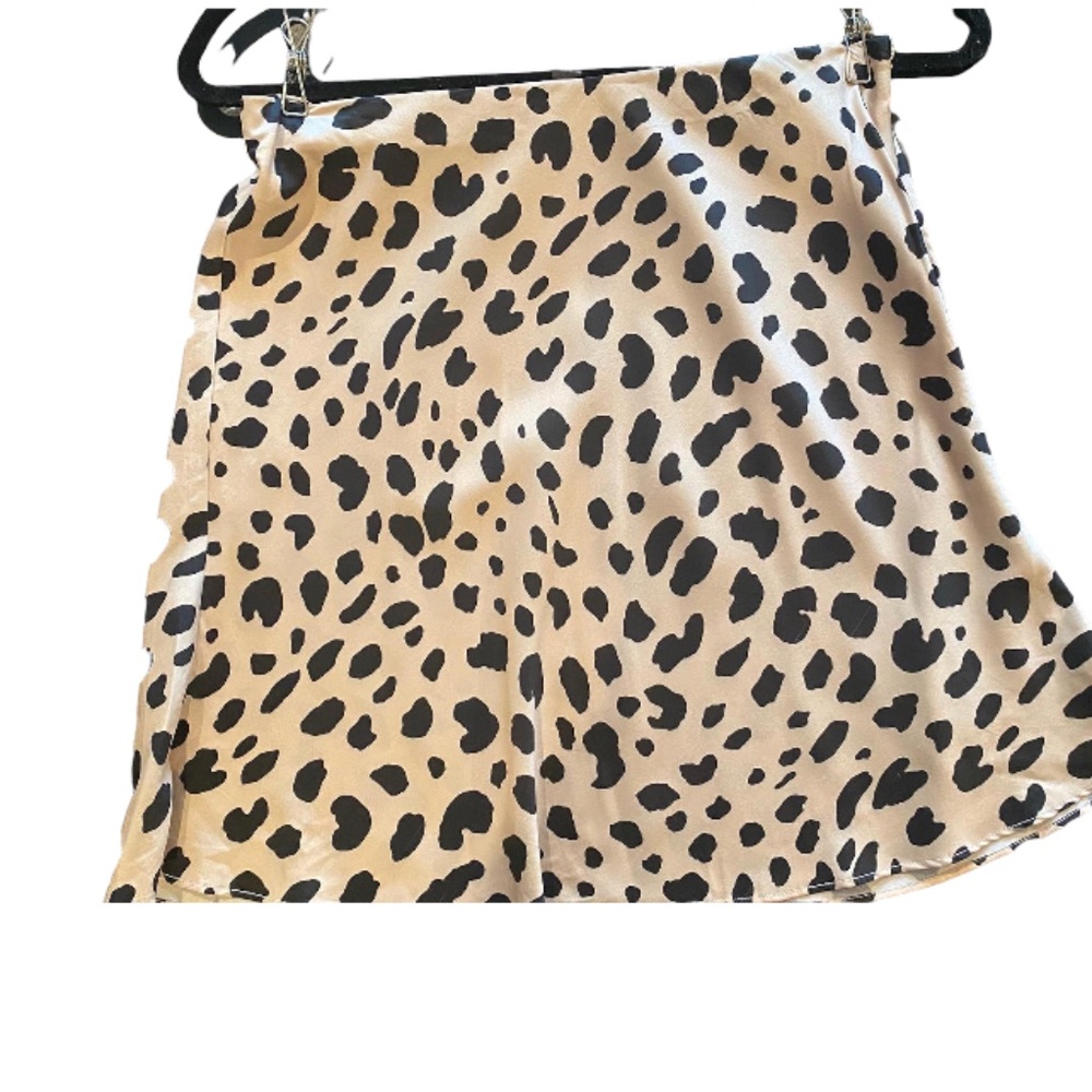 AQUA Leopard MIDI Skirt Size M